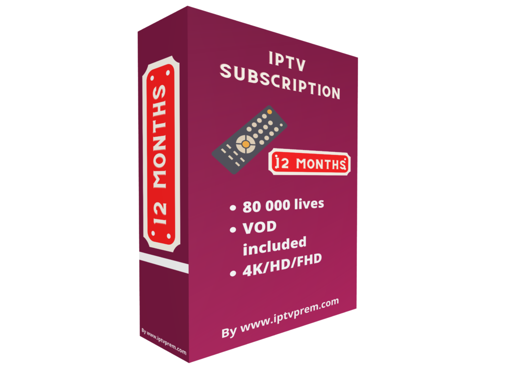 IPTV SUBSCRIPTION 12 MONTHS